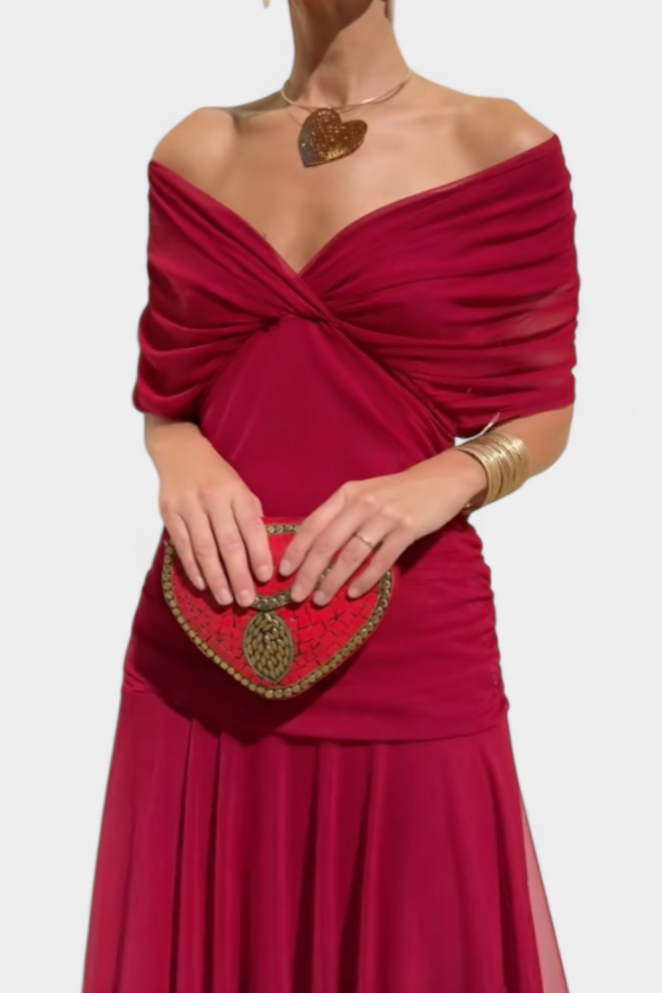 Émeline | Robe Longue Fleurie avec Décolleté en V