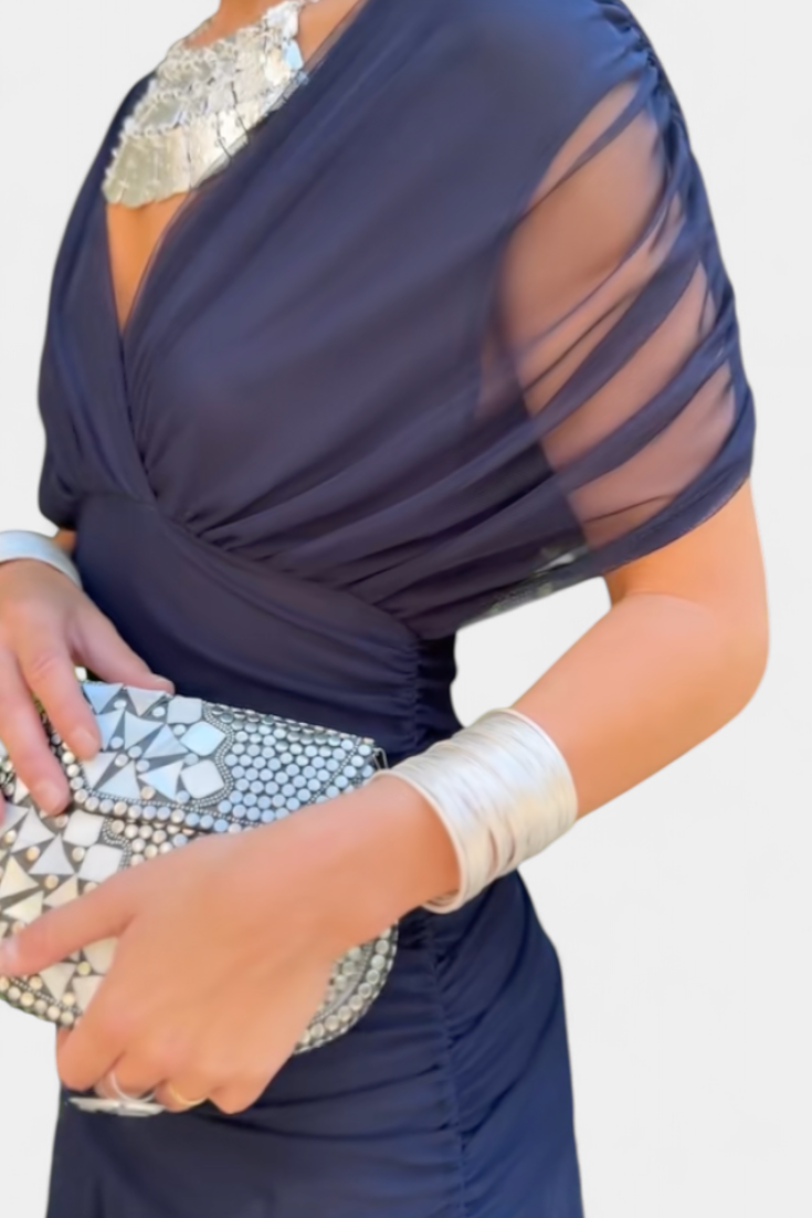 Émeline | Robe Longue Fleurie avec Décolleté en V