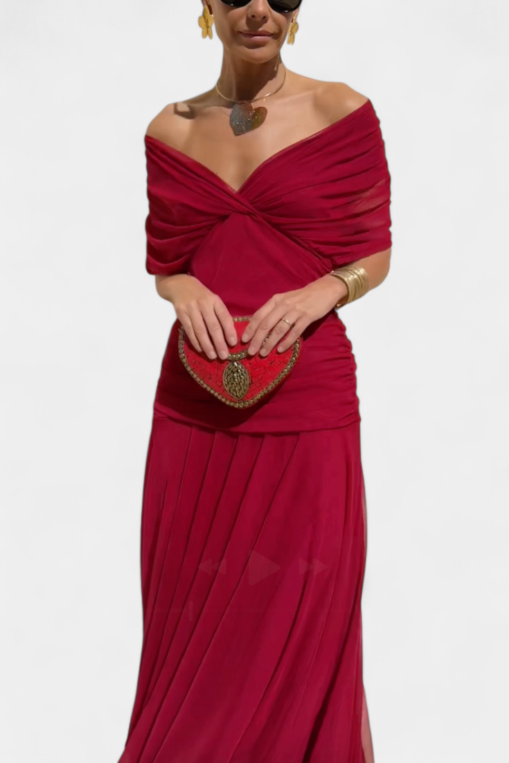 Émeline | Robe Longue Fleurie avec Décolleté en V