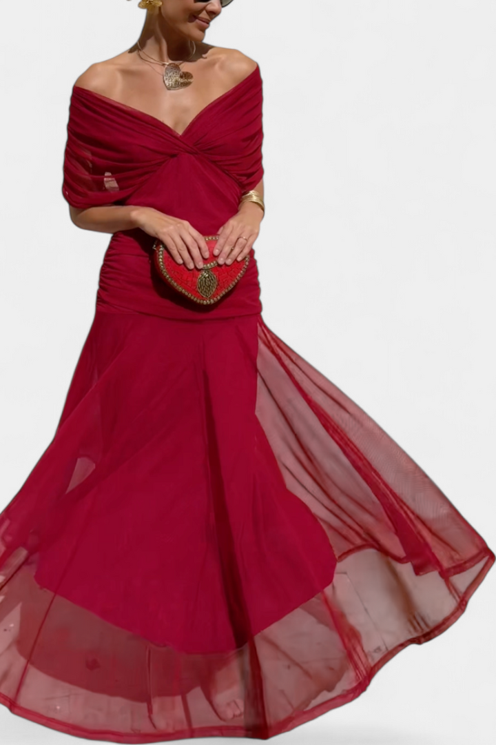 Émeline | Robe Longue Fleurie avec Décolleté en V
