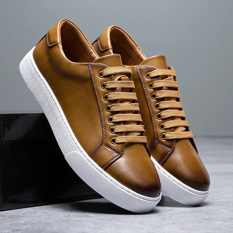 Daniel - Baskets en cuir italien