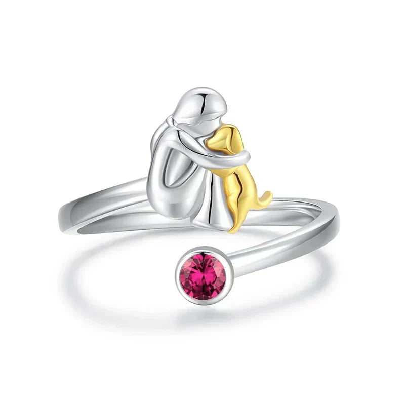 Bague Chien Câlin