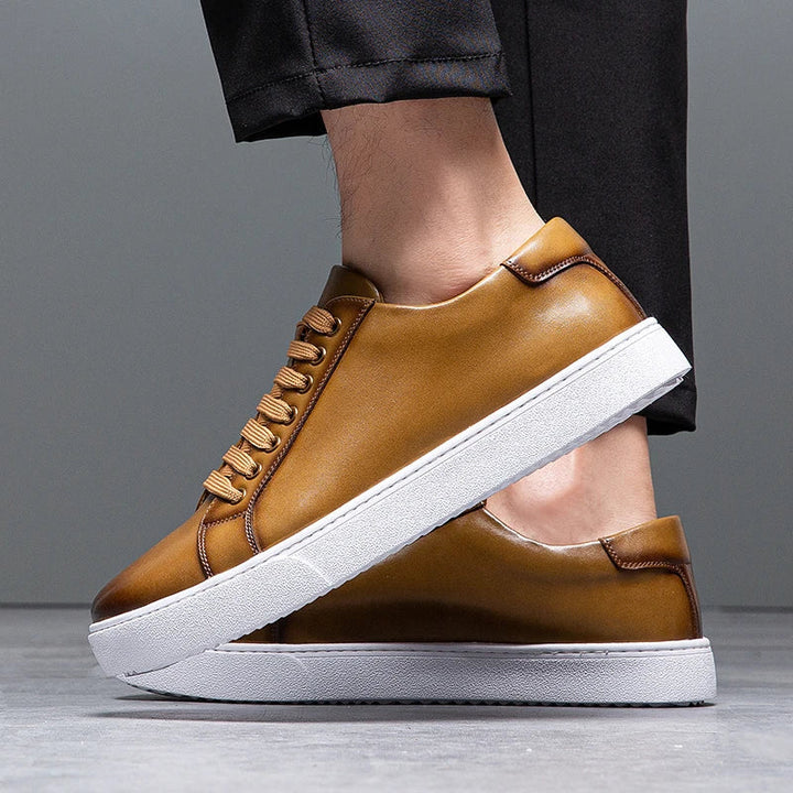 Daniel - Baskets en cuir italien