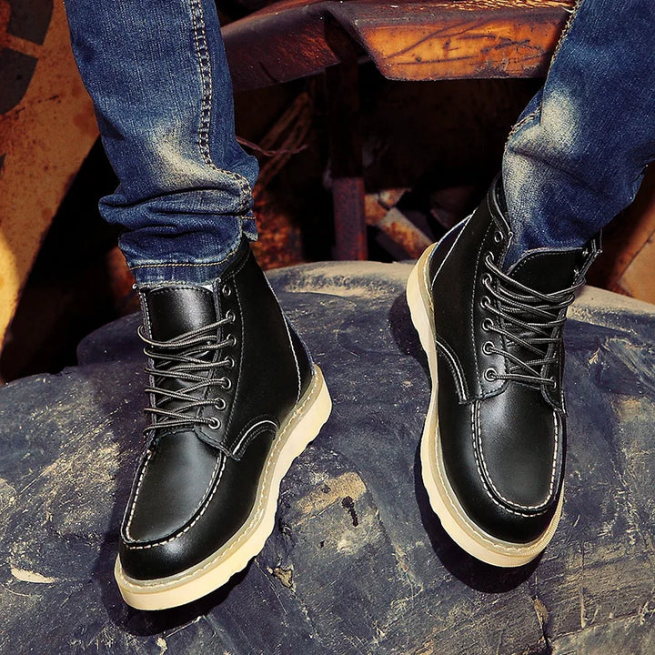 Pascal - Bottes en Cuir Véritable