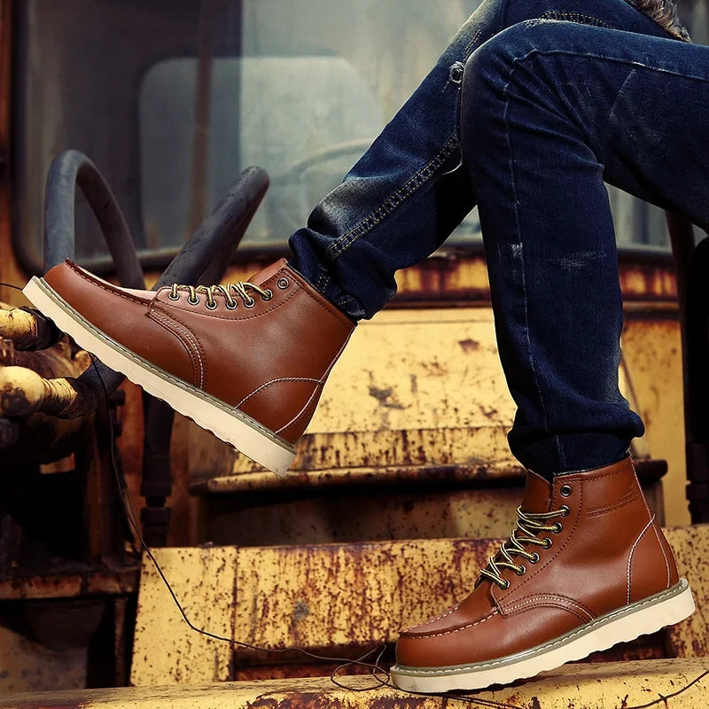 Pascal - Bottes en Cuir Véritable