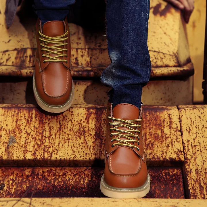 Pascal - Bottes en Cuir Véritable