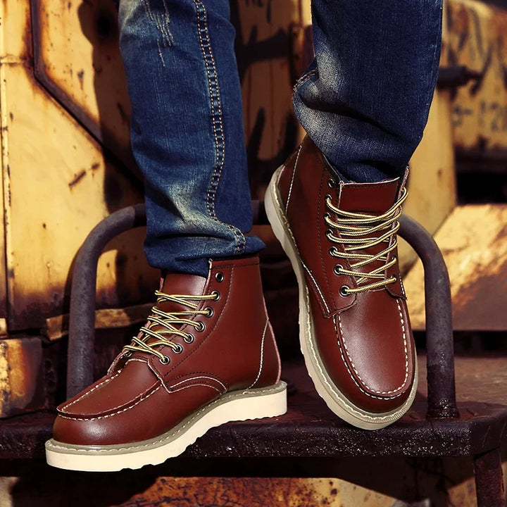 Pascal - Bottes en Cuir Véritable