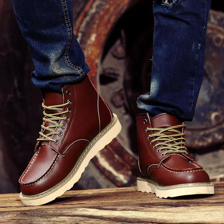 Pascal - Bottes en Cuir Véritable