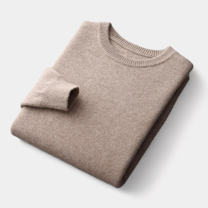 Wilfried - Pull à col rond en tricot mixte