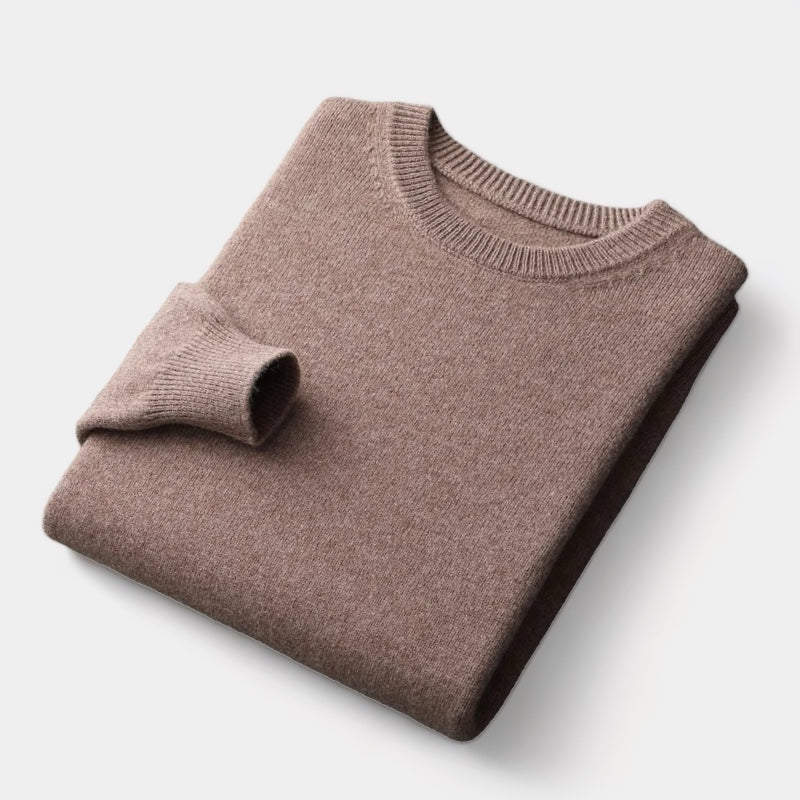 Wilfried - Pull à col rond en tricot mixte