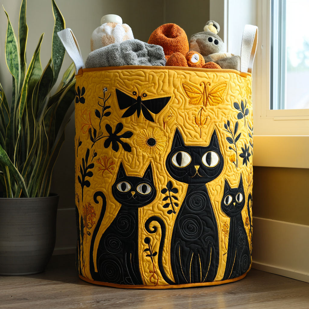 Amélie™ | Panier Matelassé Designs de Chats