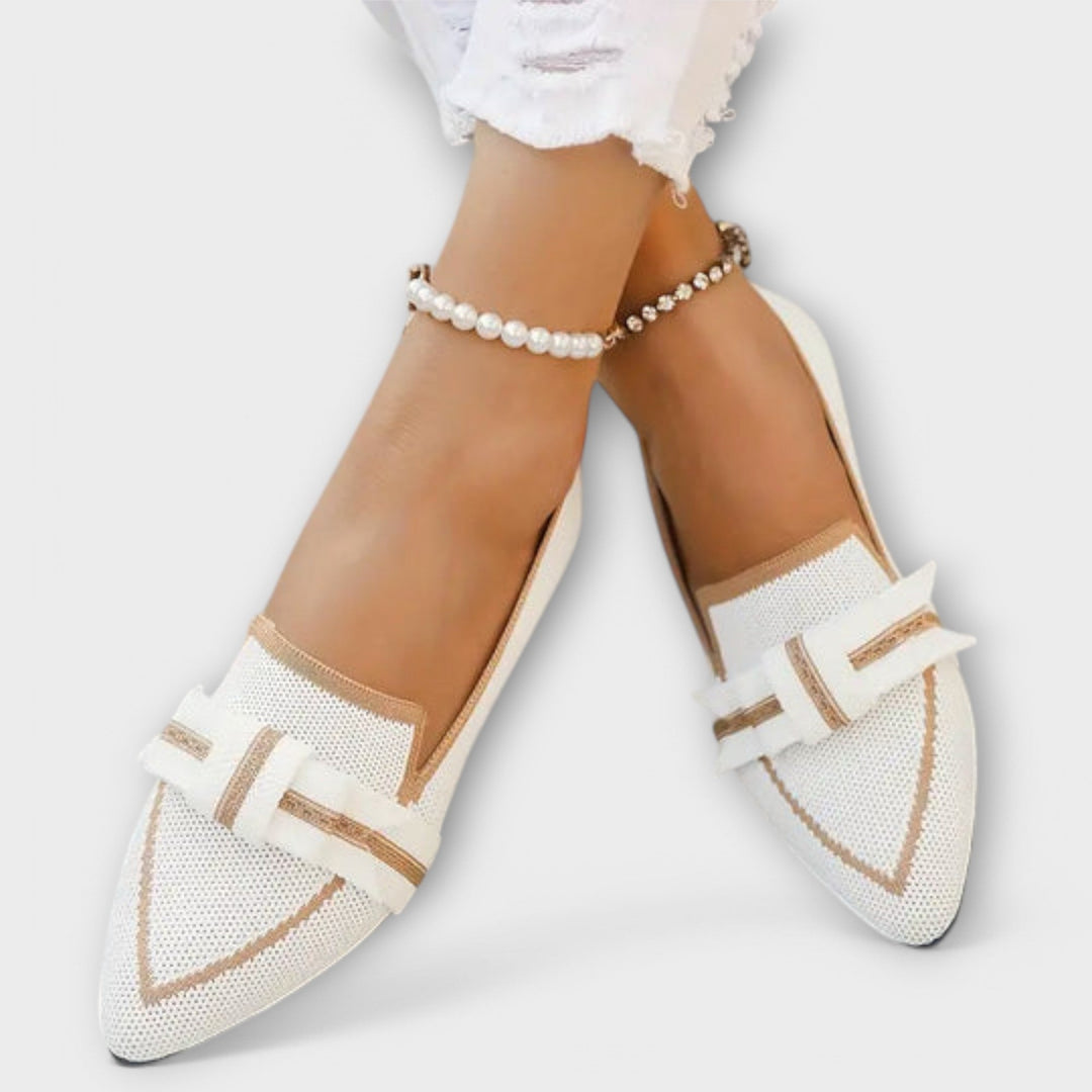 Nadège | Chaussures plates pour femmes avec nœud