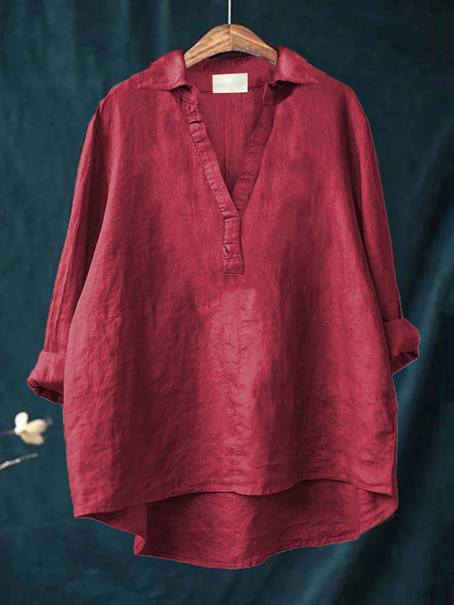Beatrice | Blouse en Lin Élégante pour l'Été