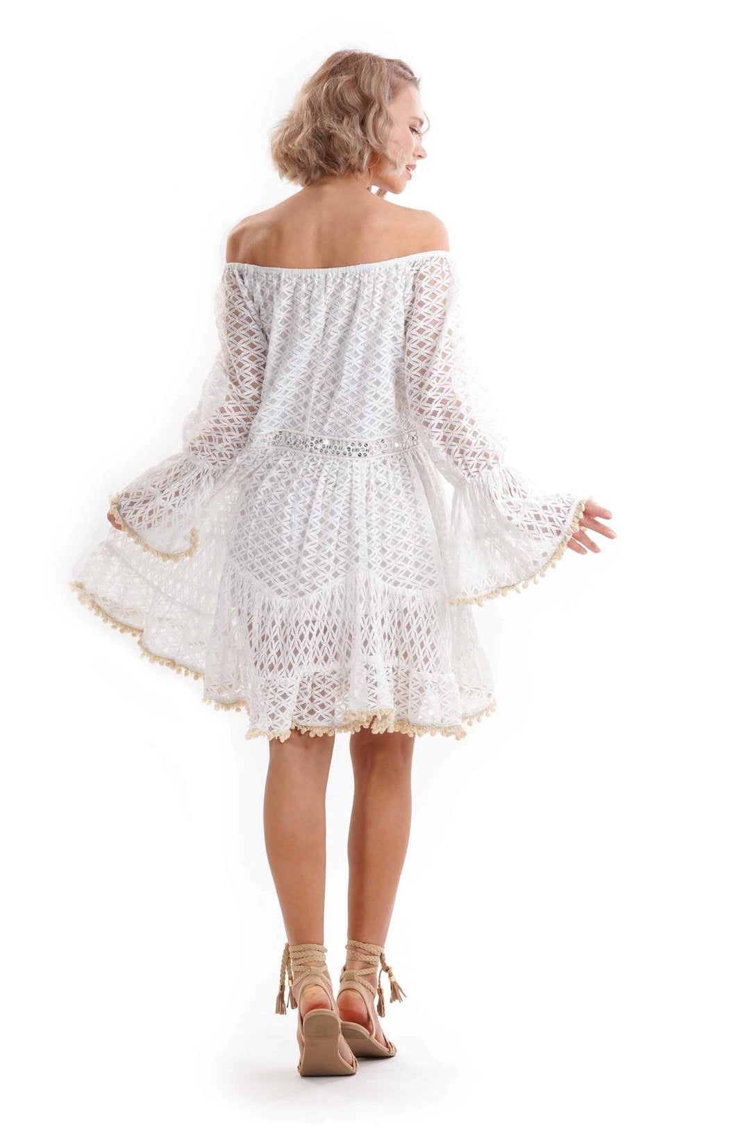Violette | Robe avec Broderies Colorées