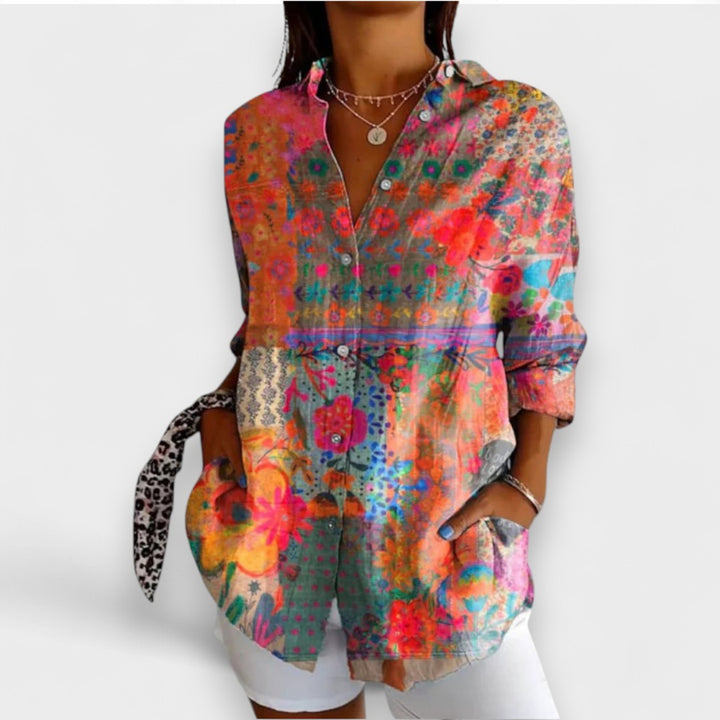 Anne | Chemise à Motif Romantique