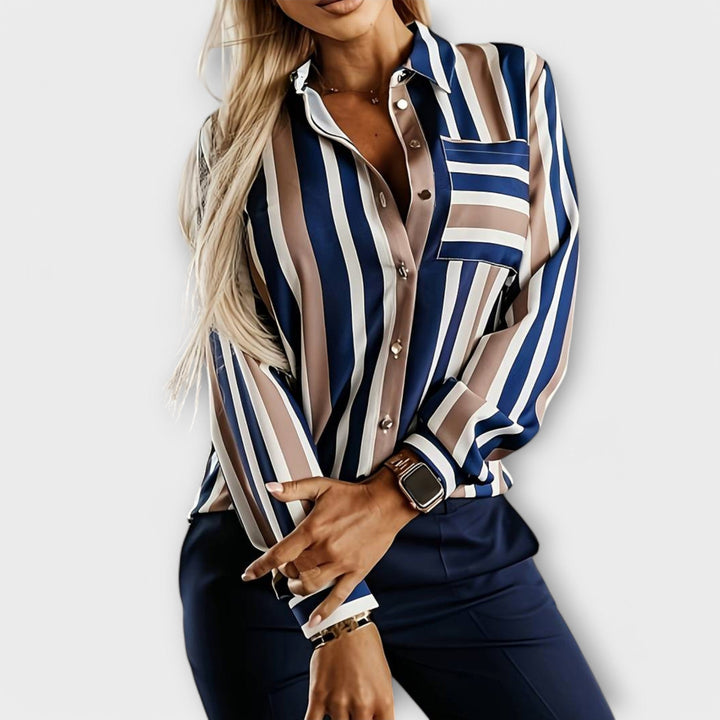 Marguerite | Blouse Rayée Décontractée