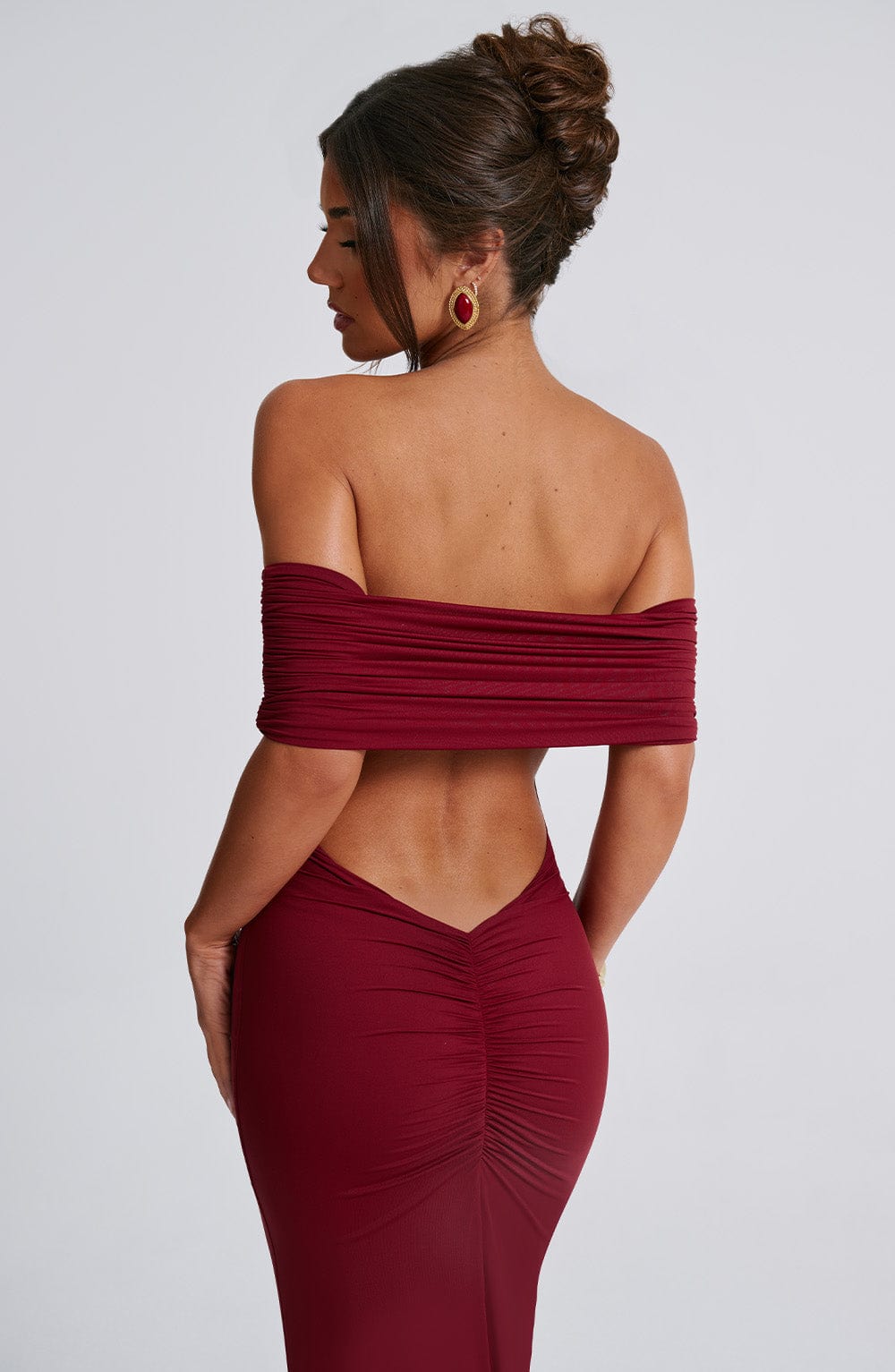 Colombe | Robe Longue Bardot Raffinée