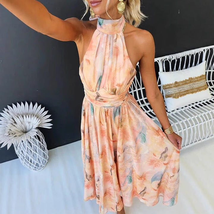 Ombeline | ROBE MAXI À COL HALTER