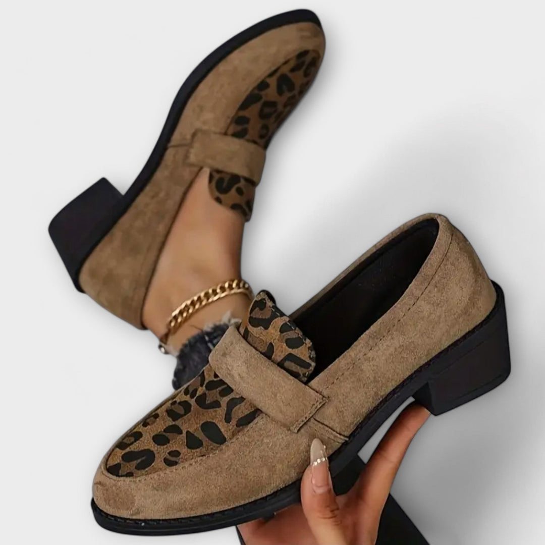 Jeanne | Chaussures élégantes pour femmes avec imprimé léopard