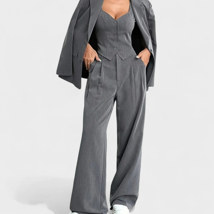 Elvire - Costume Élégant en 3 Pièces