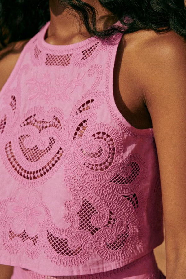 Lea - Ensemble en Dentelle Rose