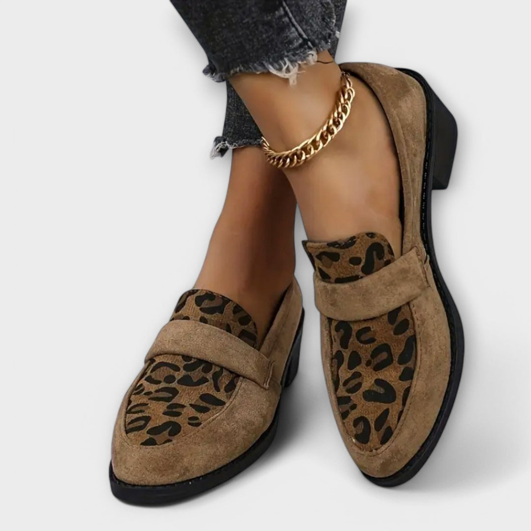 Marguerite | Chaussures élégantes pour femmes avec imprimé léopard