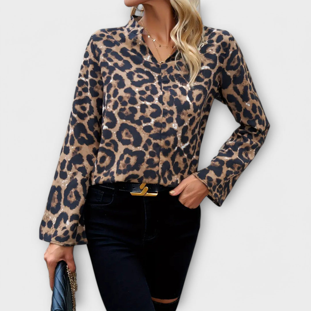 Emmanuelle | Blouse Léopard Décontractée