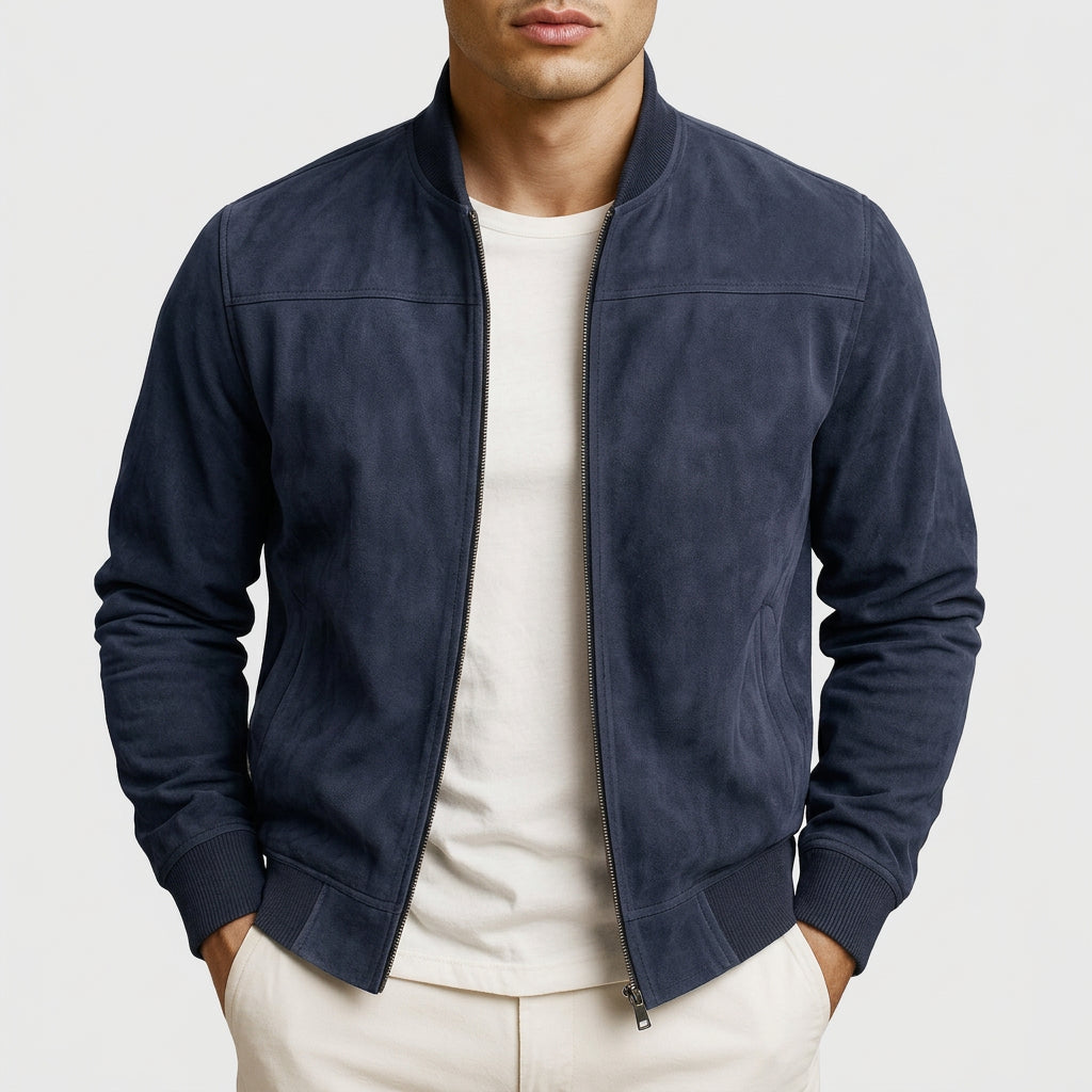 Edouard - Veste en Suède Légère