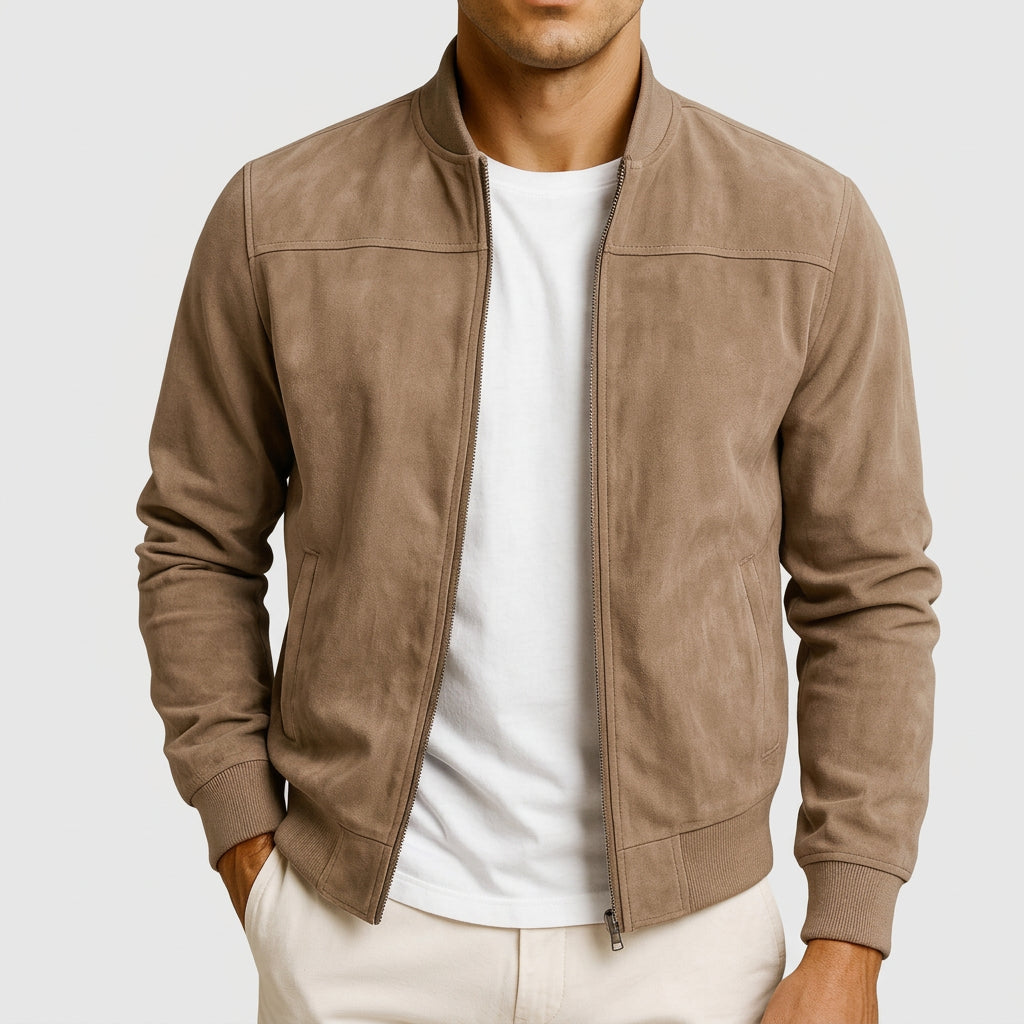 Edouard - Veste en Suède Légère