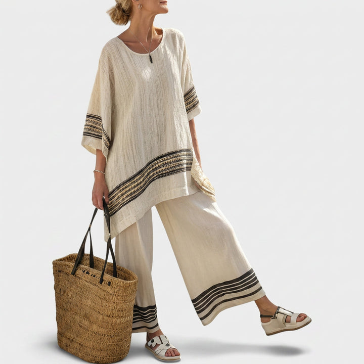Blandine | Ensemble Élégant en Lin de Bambou