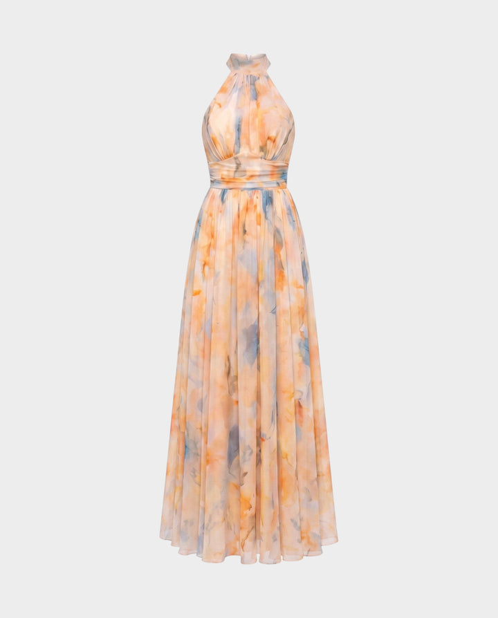 Ombeline | ROBE MAXI À COL HALTER