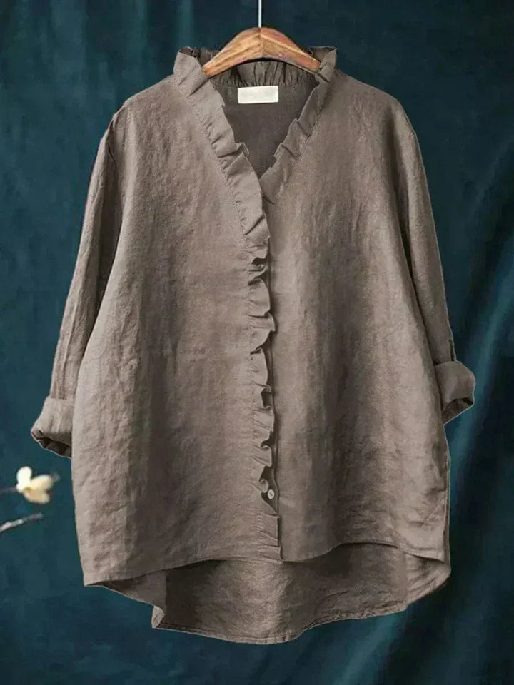Claire | Blouse en Lin Élégante pour l'Été