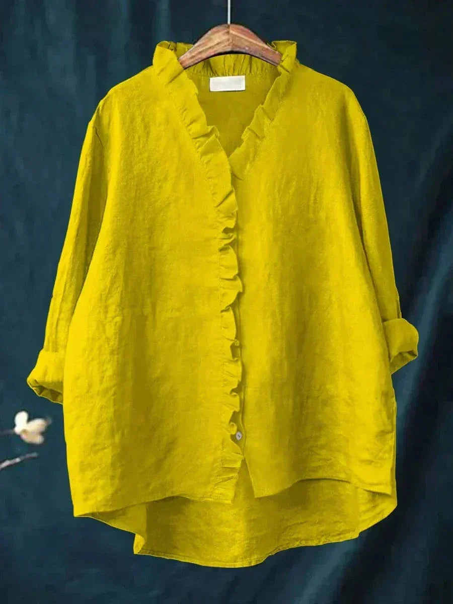 Claire | Blouse en Lin Élégante pour l'Été