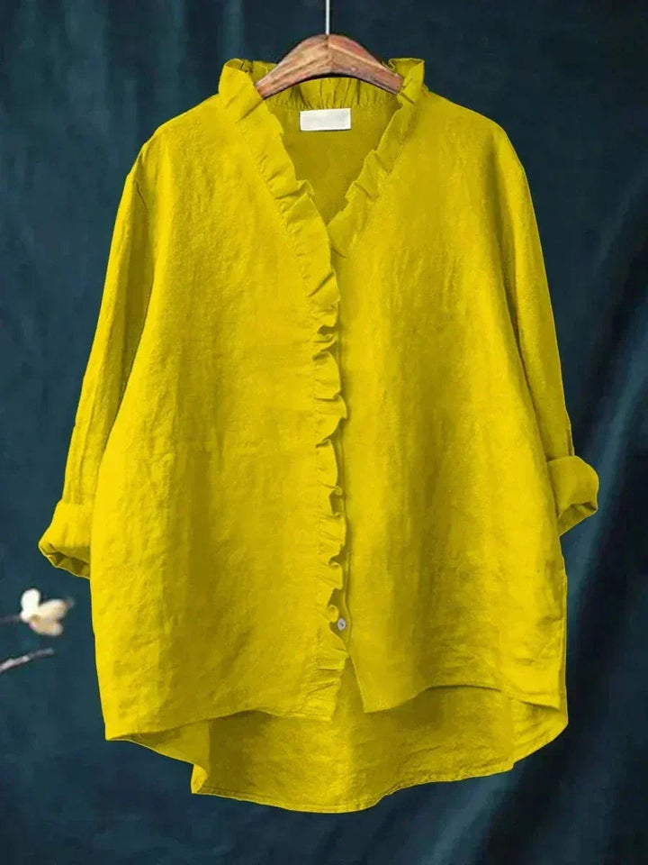 Claire | Blouse en Lin Élégante pour l'Été