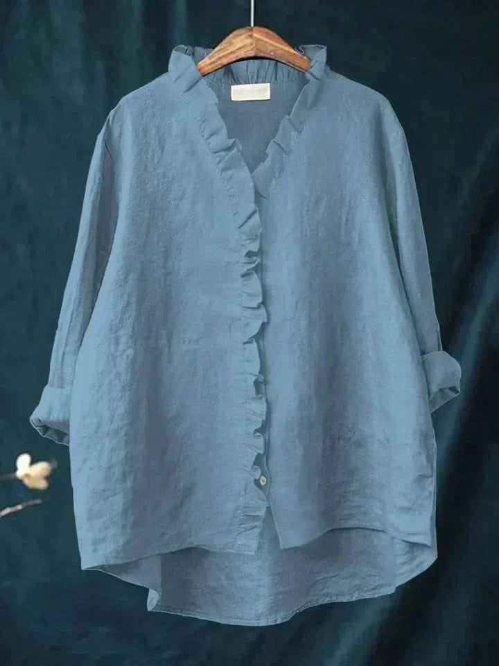 Claire | Blouse en Lin Élégante pour l'Été