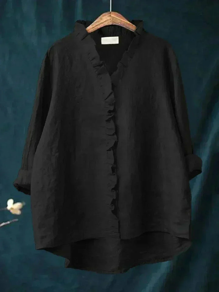 Claire | Blouse en Lin Élégante pour l'Été