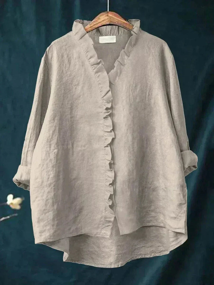 Claire | Blouse en Lin Élégante pour l'Été