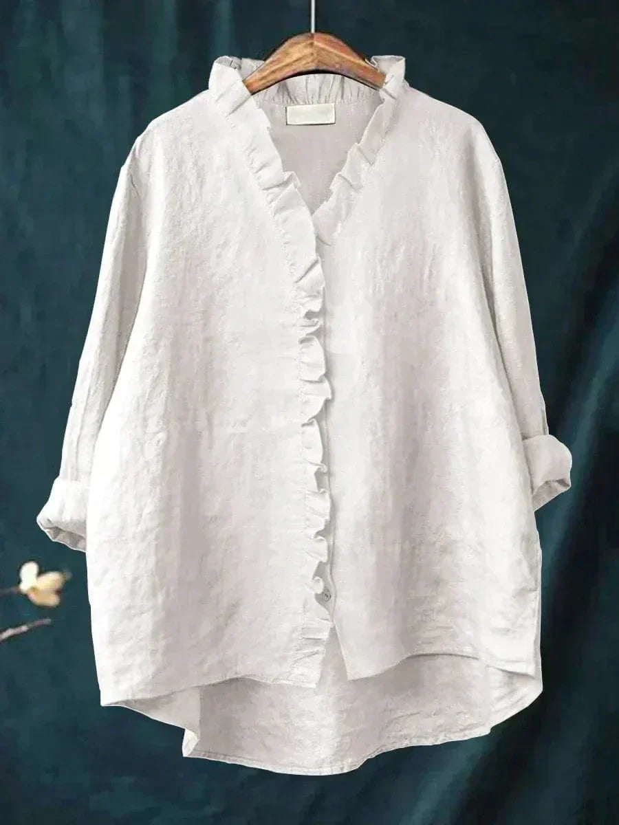 Claire | Blouse en Lin Élégante pour l'Été