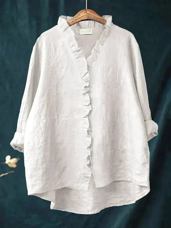 Claire | Blouse en Lin Élégante pour l'Été