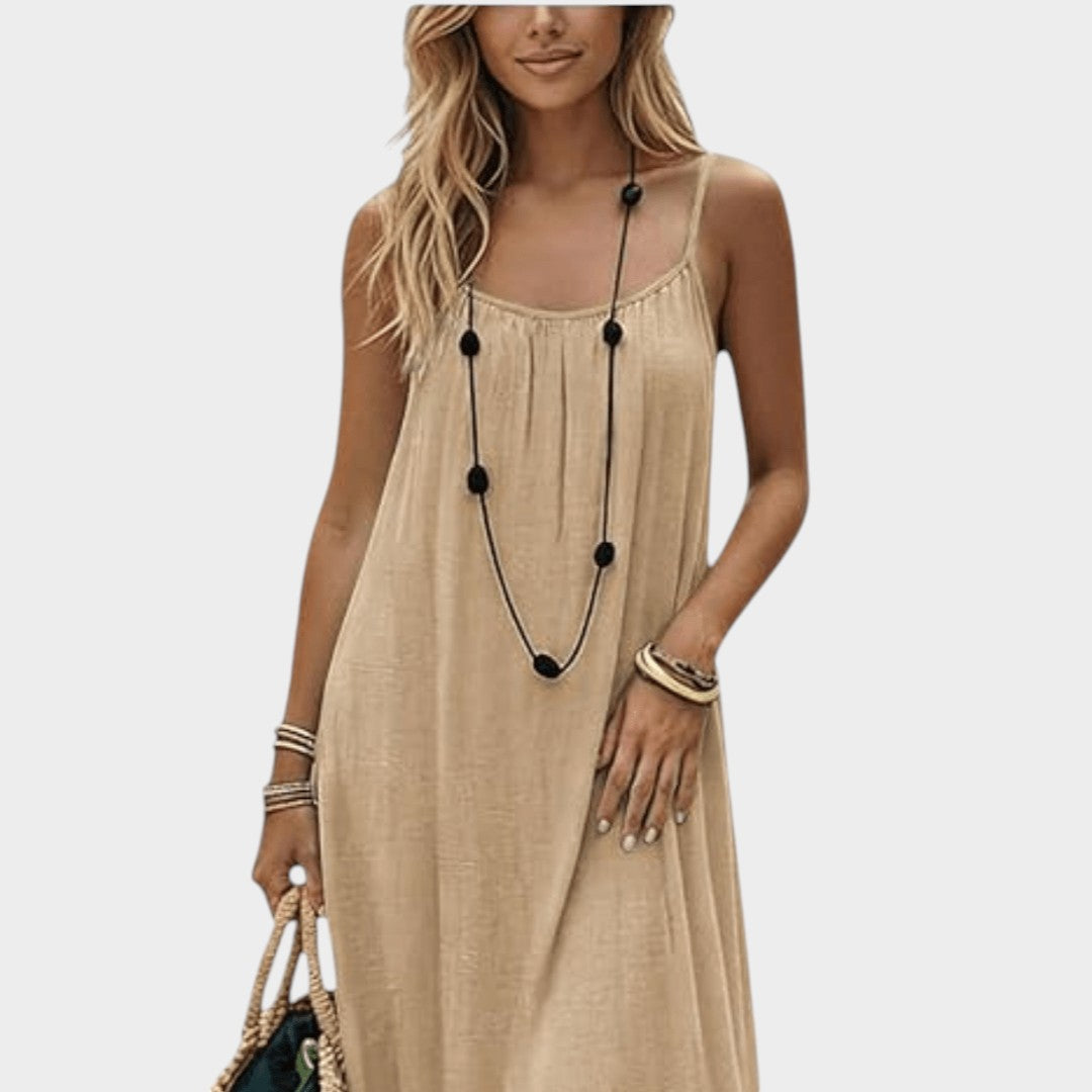 Caroline | ROBE D'ÉTÉ ÉLÉGANTE AVEC DÉCOUPE AU DOS