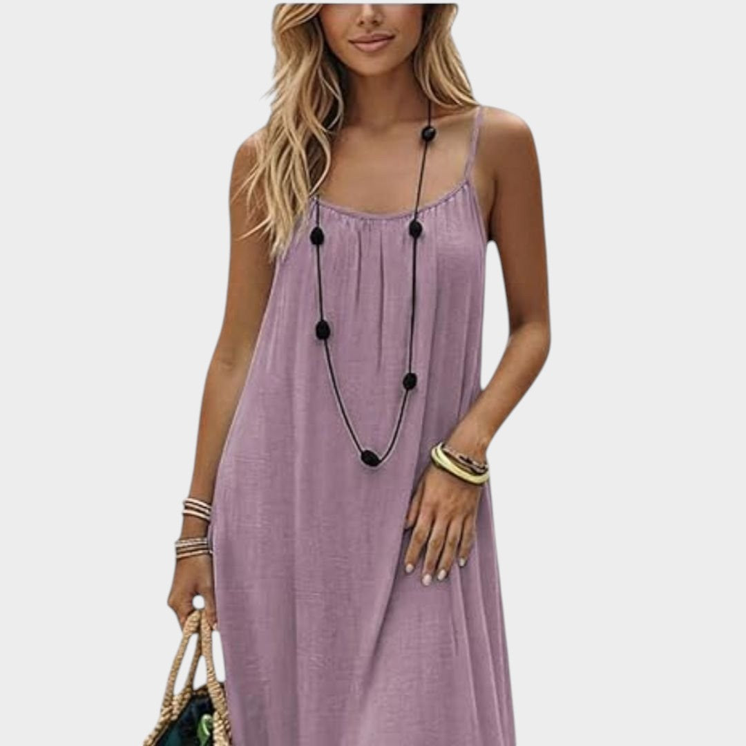 Caroline | ROBE D'ÉTÉ ÉLÉGANTE AVEC DÉCOUPE AU DOS