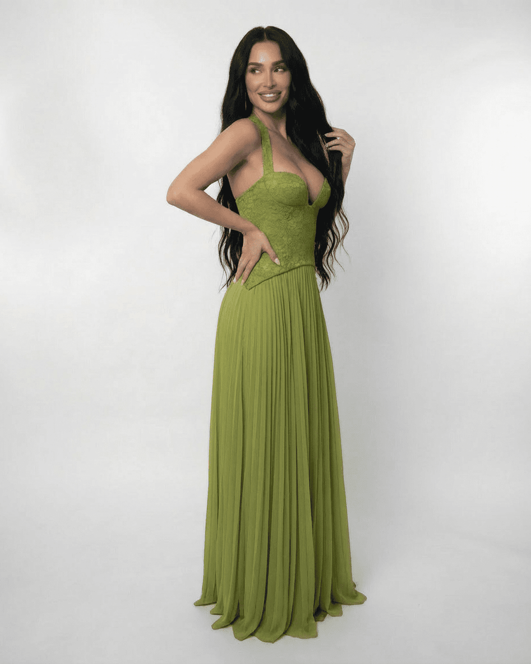 Geneviève | Robe Maxi Verdante