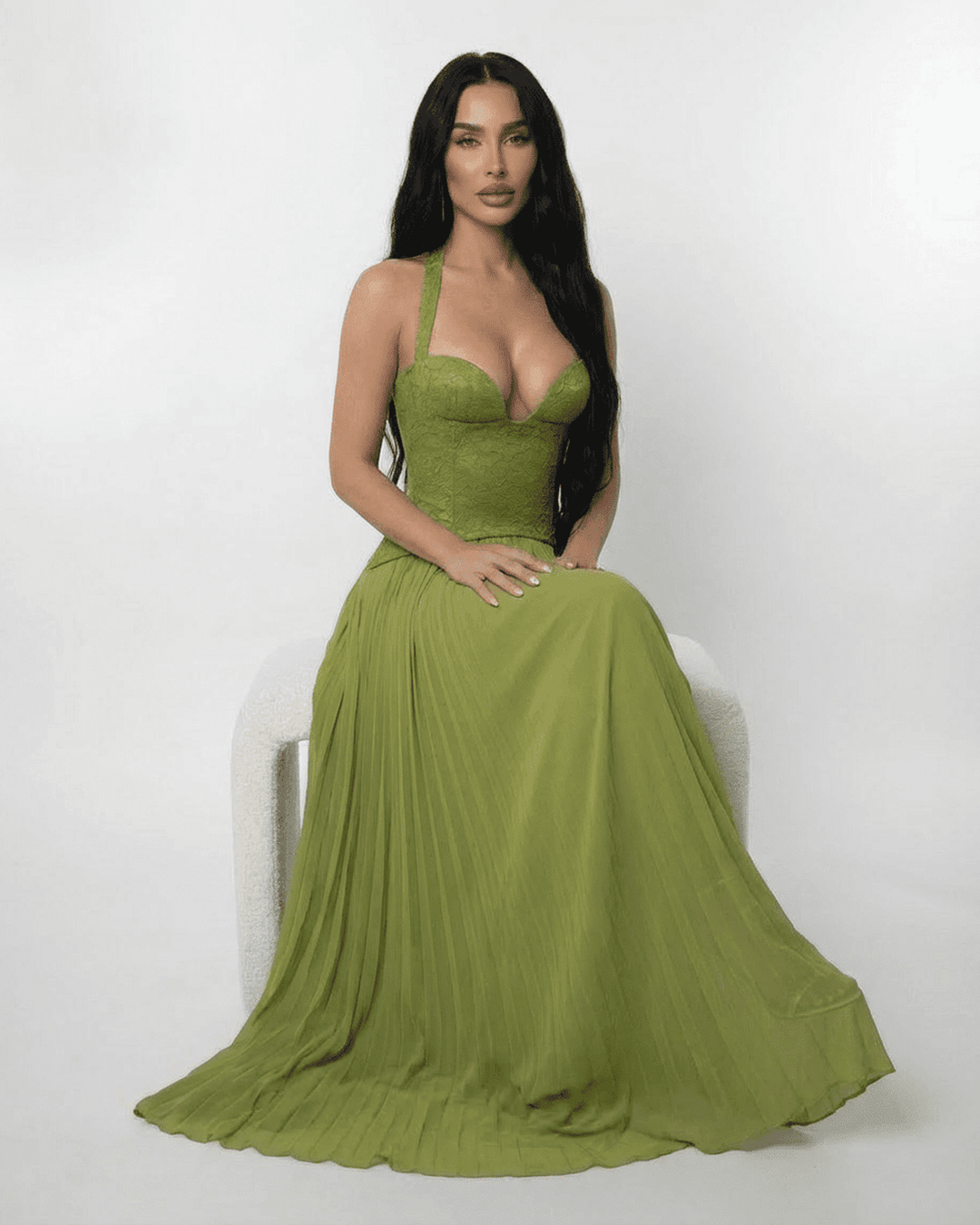 Geneviève | Robe Maxi Verdante