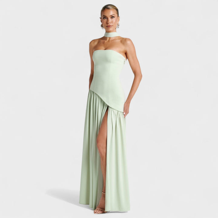 Cassandre | Robe Mint à Coupe Asymétrique