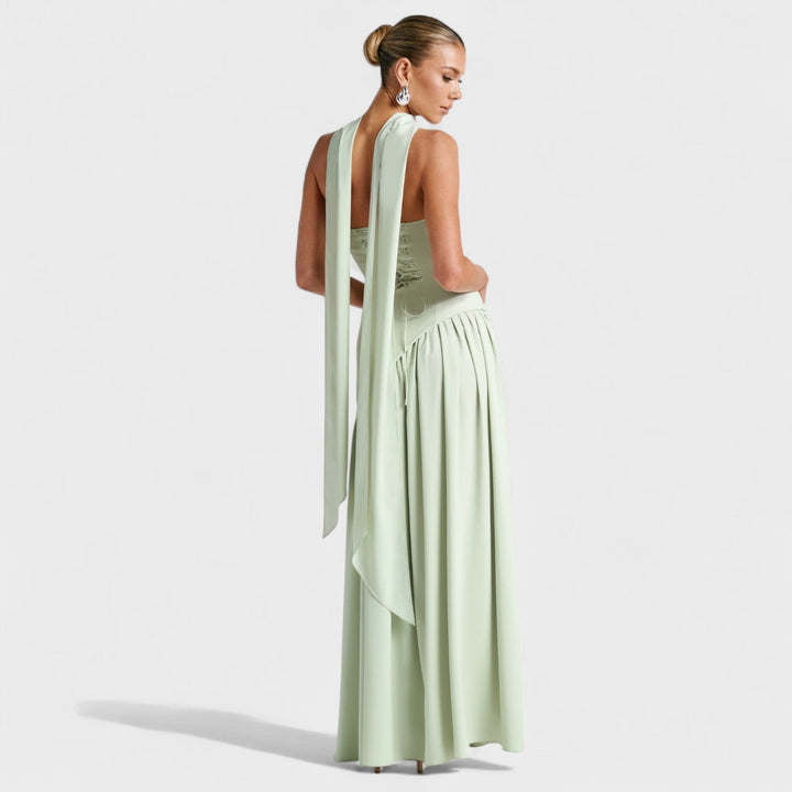 Cassandre | Robe Mint à Coupe Asymétrique