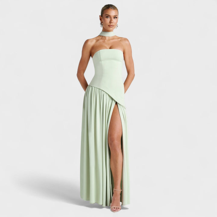 Cassandre | Robe Mint à Coupe Asymétrique