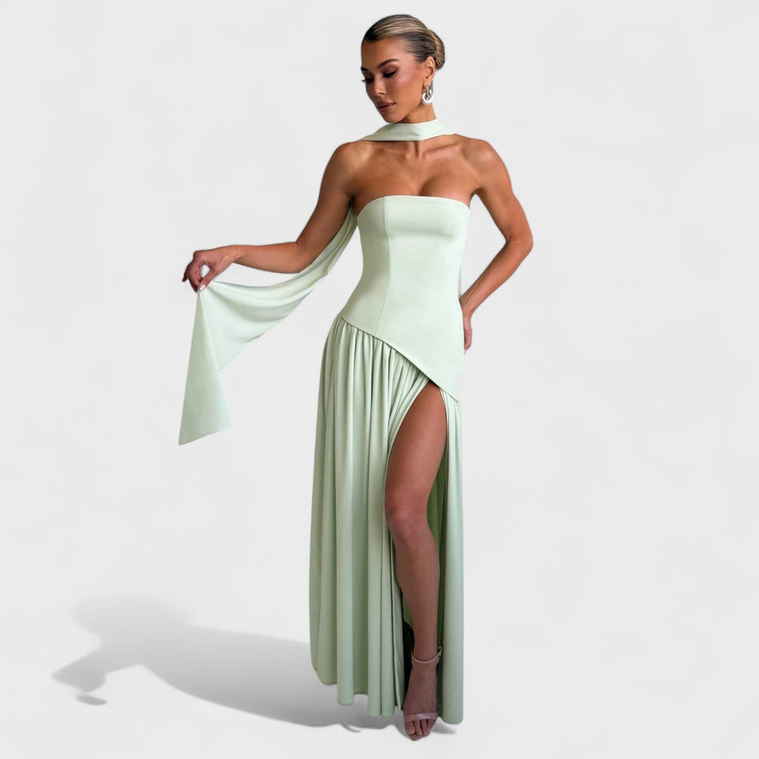 Cassandre | Robe Mint à Coupe Asymétrique