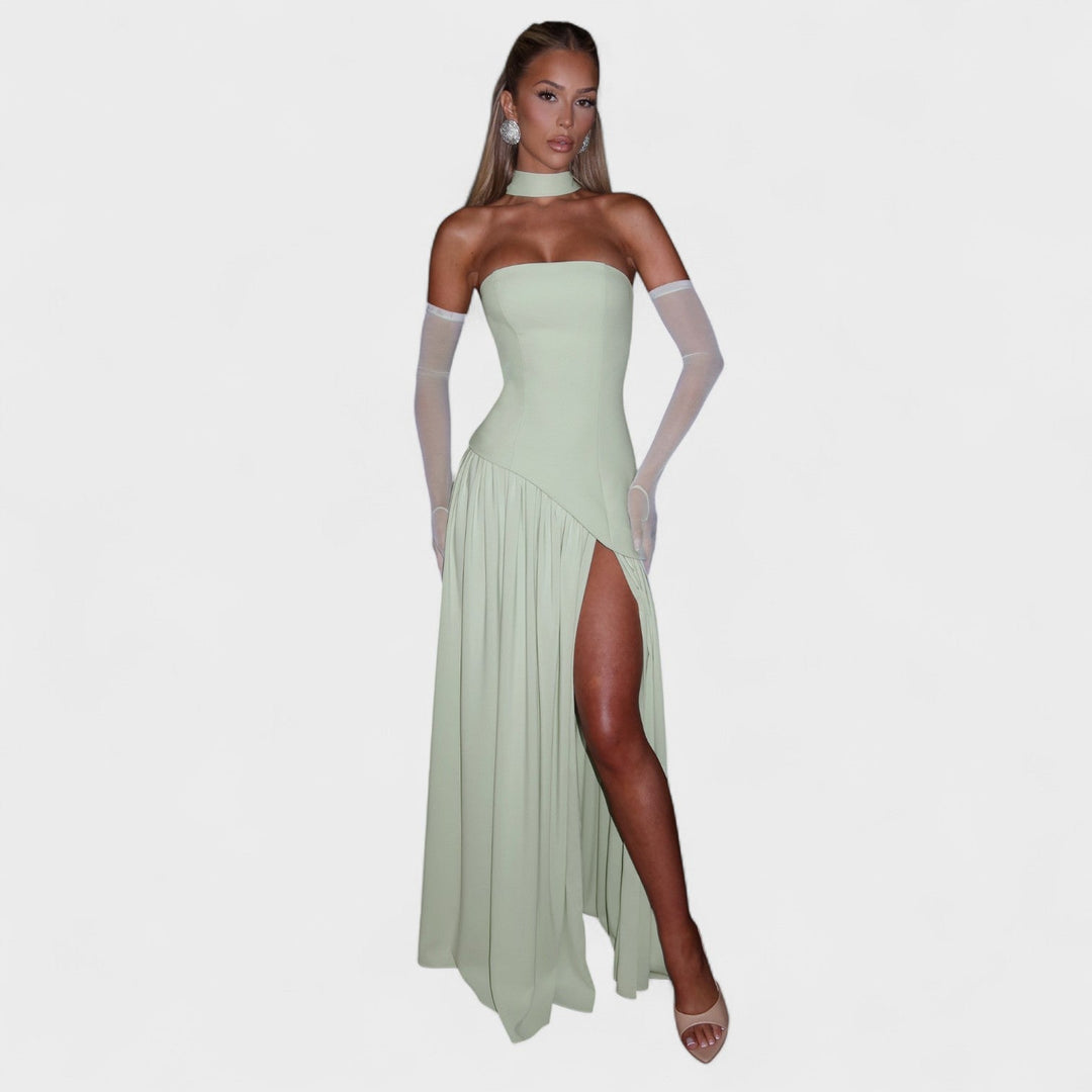 Cassandre | Robe Mint à Coupe Asymétrique