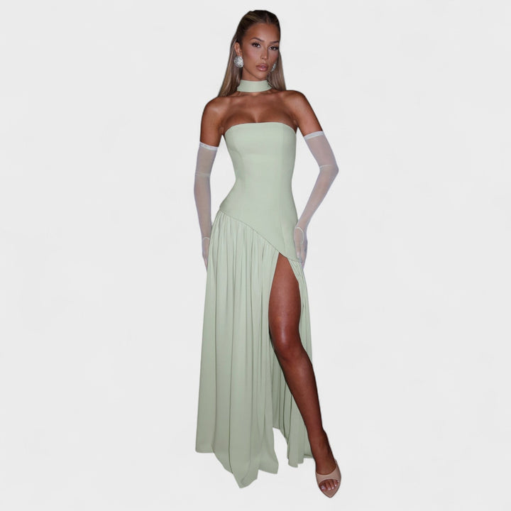Cassandre | Robe Mint à Coupe Asymétrique