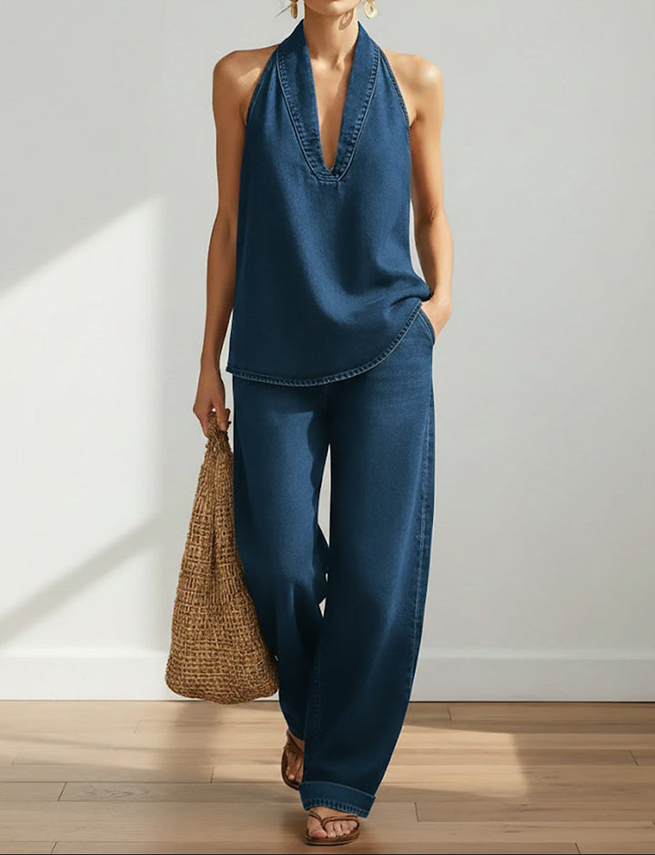 Armelle™ | Ensemble top et pantalon large